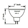 thumbnail image 2 of Anyray A2016Y (1-bulb) 20-Watts MR8 12V 20W Halogen Light Bulb 12-Volts, 2 of 2