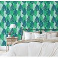 thumbnail image 5 of S4Sassy Self-Stick Decorative Wallpaper, Fern Foliage Wall Paper, Vinyl Waterproof Contact Paper, Green, 25"X 120" Removable Renter Friendly Walls Covering For Bedroom, Dining Room, 5 of 9