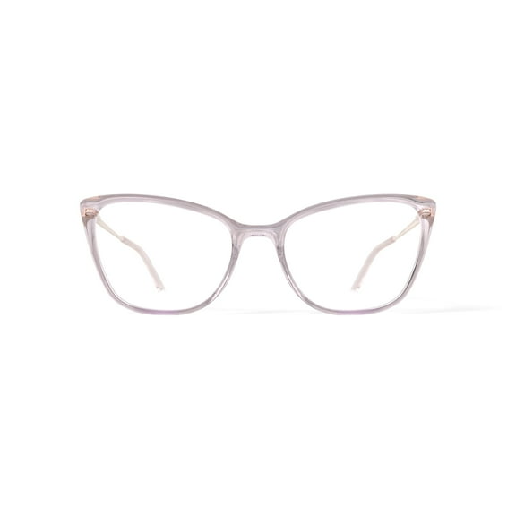 Walmart Women's MV007 Whitney Cat Eye Prescription Eyeglasses with Case, Crystal Brown