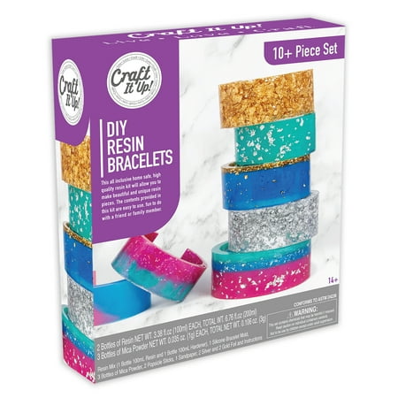Craft It up! Resin Bracelets Kit DIY Resin Bracelets by Craft It up - 10+ Piece Beginners Kit