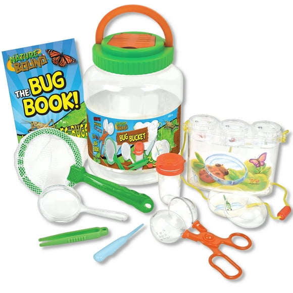 Attrape-insectes lié à la nature avec seau d'habitat et ensemble d'exploration de la nature de 7 pièces Kit d'attrape-insectes et d'habitat