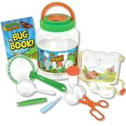 7 piece Bug Catcher Kit with Plastic Habitat Bucket, Exploration Set for Kids by Nature Bound Toys