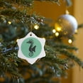 thumbnail image 7 of 3drose, Sea Horse, 3 inch Snowflake Porcelain Ornament, 7 of 7