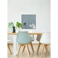 thumbnail image 5 of Black and White in Blue Floater Framed Painting Print on Canvas, 5 of 6