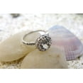 thumbnail image 4 of HeartsAndYou 1.2ct Natural Blue Aquamarine Engagement Ring 14k SOLID White Gold Stackable, 4 of 8