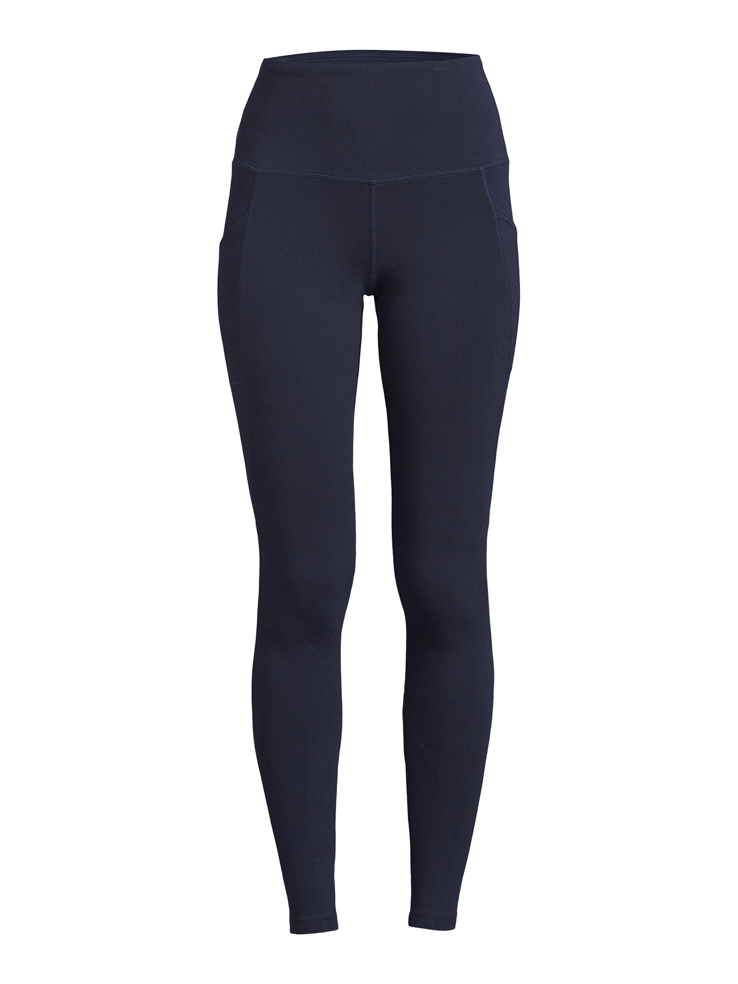 Jockey Essentials Women's Cotton-Blend Ankle Leggings with Side Pockets 