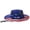 Americana, variant on UPF 50+ Fishing Sun Hat Water Resistant Unisex Wide Brim Bucket Boonie Hat for Hiking Camping Safari FH15