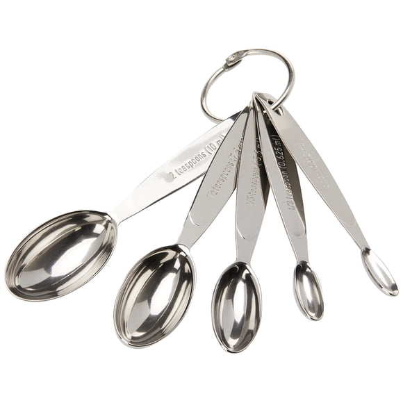 Juego de cucharas medidoras Cuisipro de acero inoxidable, tamaños impares