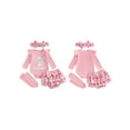 thumbnail image 2 of Miaouyo Infant Baby Girl Easter Spring Clothing Set 0 3 6 9 12 18 Months Cute Bunny Bow Printed Romper with Skort, 2 of 9
