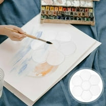 FRCOLOR 3pcs Clear Paint Tray 7 Compartment Transparent Paint Palettes Art Student Supply Watercolor Pigment Mixing Tray Plastic Painting Palettes