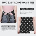 thumbnail image 6 of Black Cat Head Pattern Apron-Garden Aprons for Women with Pockets-Cotton Linen Waterproof Kitchen Cooking Gardening Aprons Adjustable for Kitchen,Cooking,BBQ and Salon 33x27 Inch, 6 of 7
