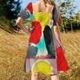 thumbnail image 4 of Here Comes the Sun Sleeveless Dress party dress women elegant luxury Women's summer dress, 4 of 7