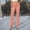 Pink, variant on DuoJiaJ Solid Color Trousers With Pockets For Women's Business Casual Elastic Work Pants Women's Lounge Pants Blue L