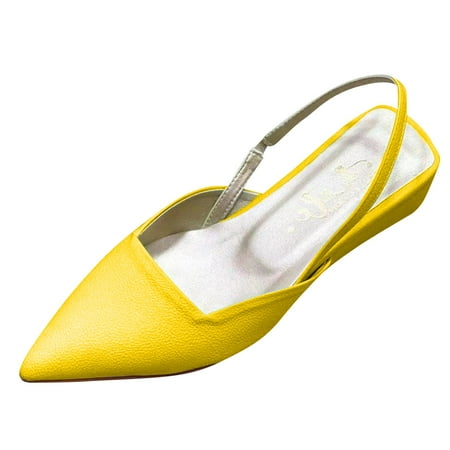

Noarlalf Wedge Sandals for Women Poe Heeled Baotou Single Shoes Fashion Flat Bottom Mary Jane Sandals Women Womens Sandals
