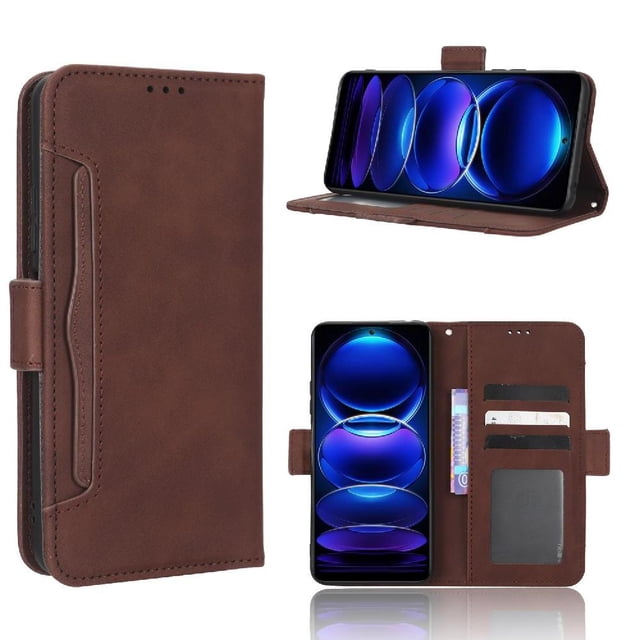 Funda Cartera Magnética para Xiaomi Redmi Note 12 5G- Tarjetero Desmontable, Cuero PU, Soporte