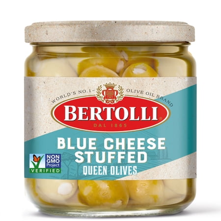 Bertolli Pitted Green Olives  Blue Cheese Stuffed  7oz