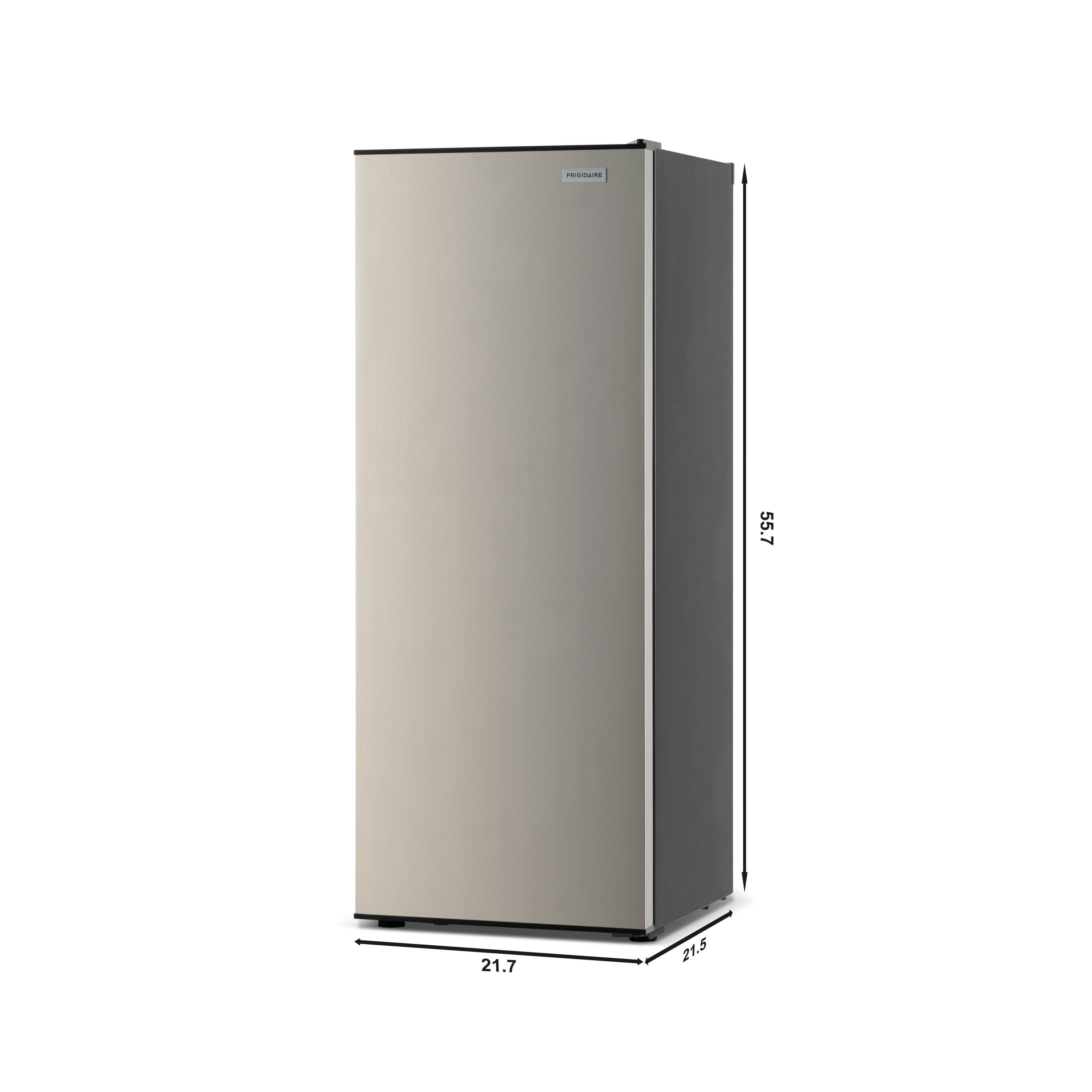 Frigidaire 6.5 Cu. ft. Garage Ready Convertible Refrigerator Freezer, Upright Fridge or Freezer for Home, Kitchen, Basement, Office, Platinum