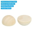 thumbnail image 4 of Uxcell 20mm Half Wood Beads, 200 Pack Unfinished Natural Wooden Beads Round Split Wood Balls for Craft, 4 of 5