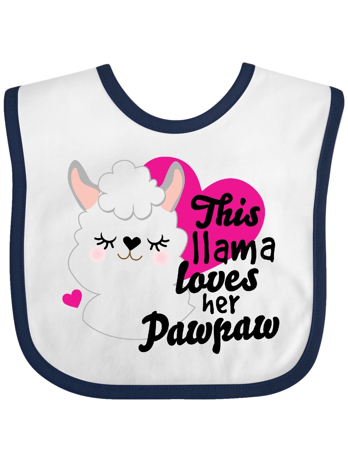 inktastic Valentines Day This Llama Loves Her Pawpaw Toddler T-Shirt