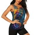thumbnail image 2 of Fotbe Neon Seahorse Underwater Realm Blusas Sin Mangas para Mujer – Estilo Casual, Corte Suelto, Slim-Fit, Cuello Redondo Deportivo, Tops de Verano para Gimnasio y Yoga-Large, 2 of 7