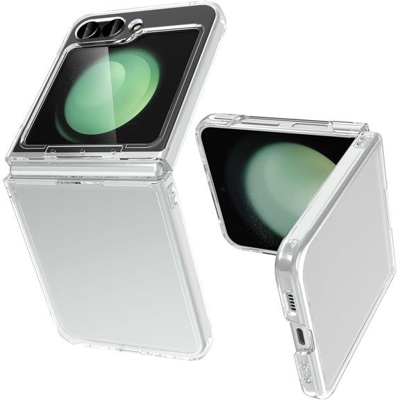for Samsung Galaxy Z Flip 5 Case, Clear Slim Thin Protective Phone Cases, Transparent Shockproof Case for Z Flip5