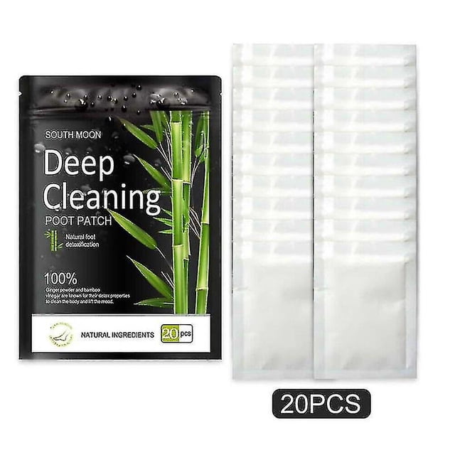 Almohadillas para pies de limpieza natural Bandoo, almohadillas para pies para eliminar toxinas corporales (20 piezas)