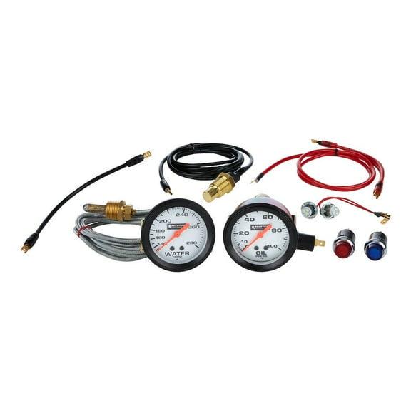Allstar Performance 2 Gauge Kit OP/WT