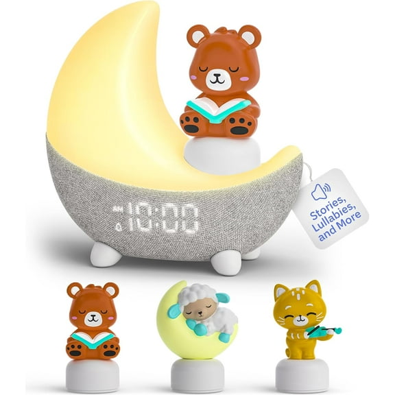 Move2Play, Dozi, Kids Alarm Clock & Sound Machine | 3  Hrs of Content | Ok to Wake | Night Light | White Noise & Sleep Music | Toddler and Baby Essential | Sleep Machine for Boys & Girls