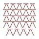 thumbnail image 2 of Juego de 24 lazos navideños de terciopelo para decoración navideña, sencillos y versátiles para fiestas. Rojo, 2 of 9