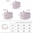 thumbnail image 6 of Pink White Buffalo Check Toaster Cover 4 Slice, Farmhouse Plaid Modern Geometric Dustproof Bakeware Oven Protector with Top Hook, Waterproof Small Kitchen Appliance Toasters Dust Cover, 12"x11"x8", 6 of 9