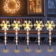 thumbnail image 3 of Luces Solares De Bastón De Navidad Lámpara LED con estaca de muleta, lámpara Solar de camino de 8 modos para césped y jardín (1 a 5 nieve), 3 of 6
