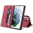 thumbnail image 3 of Premium  PU Leather Wallet Case for Samsung Galaxy S22, Card Holder Slots Protective Flip Cover with Magnetic Clasp Kickstand Slim Fit for Samsung Galaxy S22 (6.1-inch),Red, 3 of 12