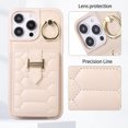 thumbnail image 2 of Nalacover for iPhone 14 Pro Max Ring Holder Crossbody Wallet Case with Credit Card Slots, Lanyard Shoulder Strap Premium PU Leather Wrist Hand Strap Cover with Kickstand for iPhone 14 Pro Max,Beige, 2 of 10