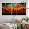 thumbnail image 4 of Designart "African Tribal flow VI" African Tribes Metal Wall Decor Set, 4 of 5