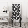thumbnail image 3 of Skksst Spandex Dining Chair Slipcover Printed Home Banquet Removable Seat Protector Cover, Set of 6, 3 of 7