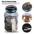 thumbnail image 5 of Clear Digital Piggy Bank Coin Savings Counter LCD Counting Money Jar Change Gift, 5 of 5
