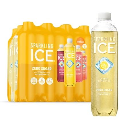 Sparkling Ice Lemonade Variety Pack, 12 Bottles