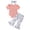 Pink, variant on Baby Girl 2-Piece Newborn Baby Girl Clothes Infant Ruffle Romper Pants Set Winter Outfits Cute Baby Clothes for Girls (Pink,0-3 Months)