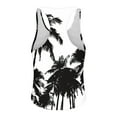 thumbnail image 3 of HaoXianJian Plus Size Mens Graphic Tank Tops Sleeveless Muscle Shirts Beach Hawaiian Coconuts Tree Patriotics Tank Tops Summer Mens Spaghetti Strap Tank Top Crew- Neck Going Out Tops S-4X, 3 of 4