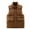 Coffee, variant on XUNKUSGA Puffer Vest Fleece Lined Zipper Vest for Men Solid Color Stand Collar Sleeveless Jackets for Men Winter Warm Loose Fit Men Vest with Pockets M-5XL Brown