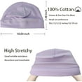 thumbnail image 2 of 2Pcs Cotton Skull Caps for Men Women Breathable Night Cap Sleep Hats Soft Lightweight Running Beanie Helmet Liner, 2 of 8
