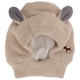thumbnail image 1 of Gorro de punto con orejas de conejo para mascotas, protección contra el ruido, cálido, orejeras para perros grandes, color beige, 1 of 14