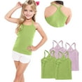 thumbnail image 6 of ZACPNCV 4 Pieces Girls Dance Tank Tops Racerback Camisole Undershirts Spaghetti Strap Camis Dance Clothes Tank Tops for Girls Pink 12-24 Months, 6 of 7