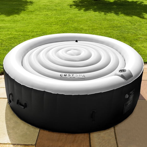 CosySpa Inflatable Hot Tub Covers - Energy-Saving & Effectively Protect Hot Tub Water from dirt and leaves (4-6 persons size with 1.6m diameter)