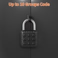 thumbnail image 6 of Spirastell Padlocks,Waterproof Smart Code Box Cabinet 6 Waterproof Smart Combo Padlock Lockers Padlock Lockers Box Outdoor Use Combo Code Padlock Outdoor Lock Locker 6 Code Pad Outdoor Pad ers Box, 6 of 6