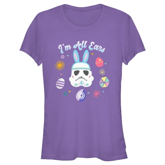 Junior's Star Wars: A New Hope I'm All Ears  Graphic Tee Purple 2X Large