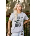 thumbnail image 3 of That's How I Roll Sushi Japanese Food Plus Size Crewneck Graphic Tee Shirt Brisco Brands 2X, 3 of 5