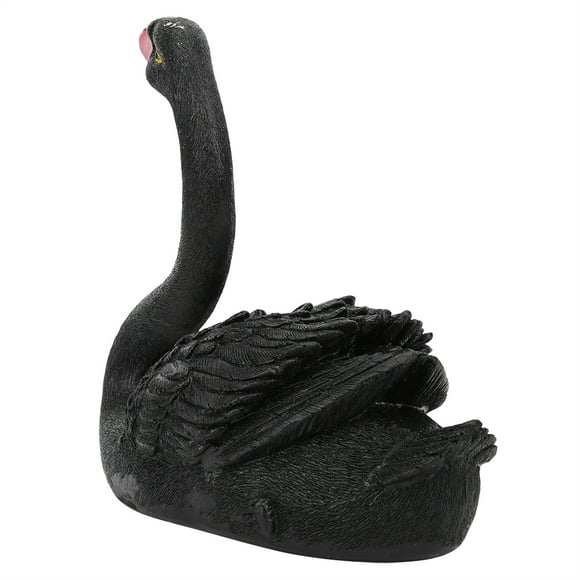 Synthetic Resin Material Cute With Lines Swan Ornament, Garden Decor, Courtyard Floating Swan Ornaments
