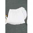 thumbnail image 2 of POGLIP Women's White One Shoulder Sleeveless Ruffle Chiffon Top, 2 of 6