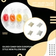 thumbnail image 4 of Youkk 50 Pcs Boîte à Bonbons Oreiller Mariage Fête Célébration Chocolats Biscuits Collations Cadeau Paquet pour Motif Or, 4 of 6